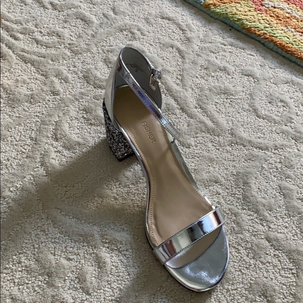 Marc Fisher Silver Sandals